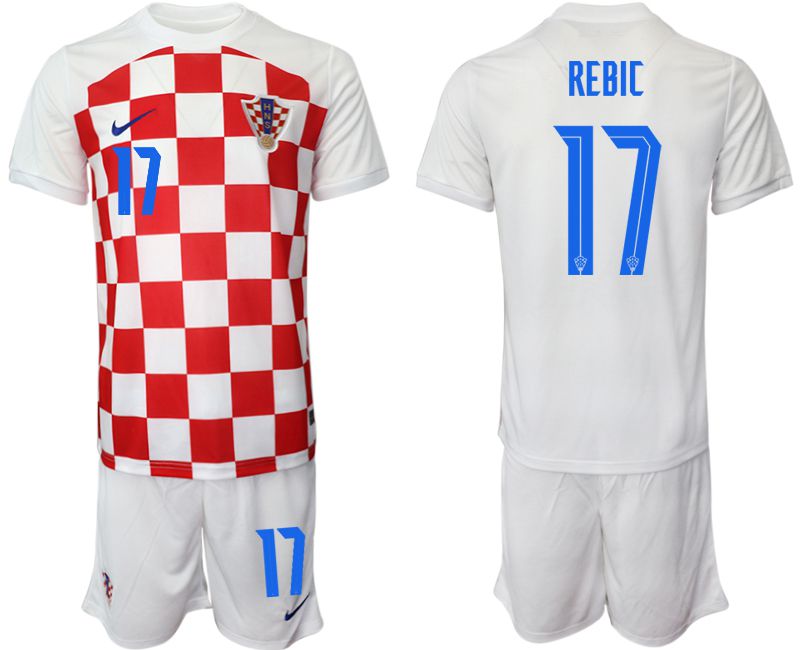 Men 2022 World Cup National Team Croatia home white #17 Soccer Jersey